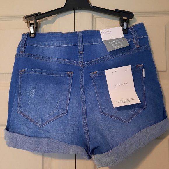 Comfortable, Super Stretch, Soft High Rise Shorts - Picture 2 of 5